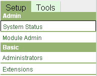 Trixbox v2.6.1.1 Configuration