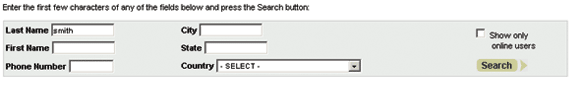 Search Criteria